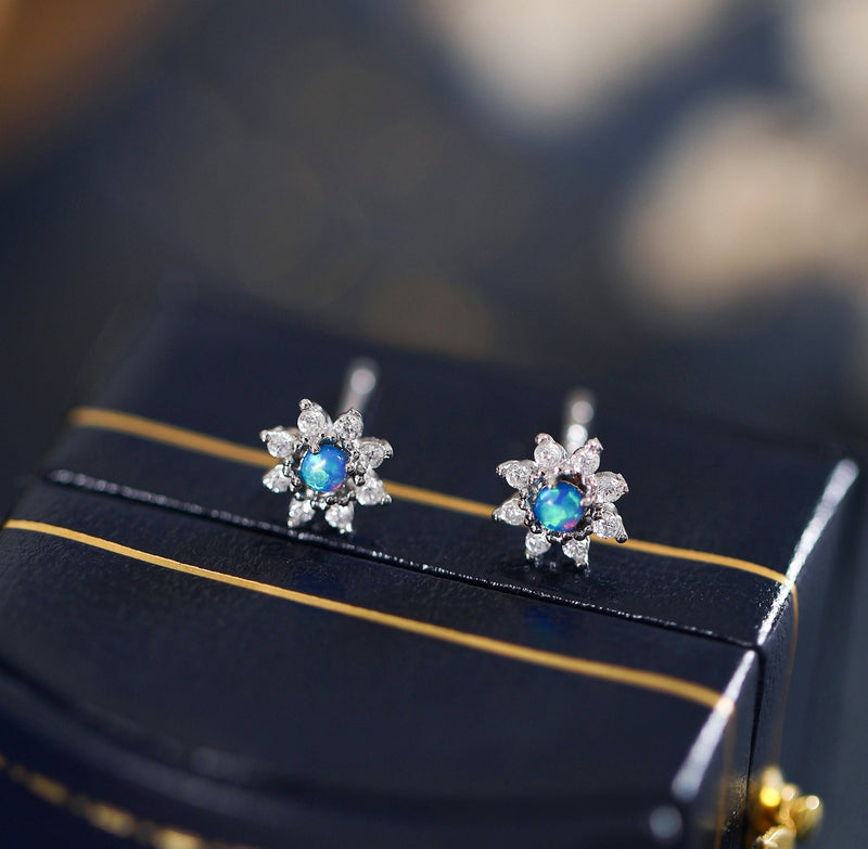 Fleur Studs - Silver