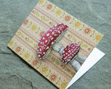 Toadstool Mushroom Greeting Card