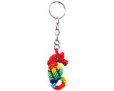Sea-cret Seahorse - Beaded Keychain