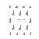 Gray Hares Greeting Card