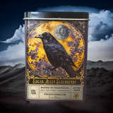 Travel Tea TIN Edgar Allen Crow Poe Elderberry Excellent T