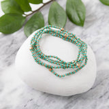 Beaded Wrap Bracelet Blue
