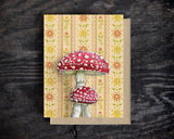 Toadstool Mushroom Greeting Card
