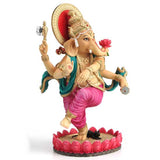 Hand Painted Dancing Ganesha - 8"