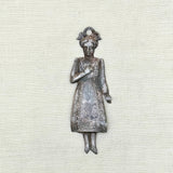 Piccolo Signora Old Italian Ex-voto on Heart Stand