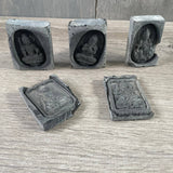 Obsidian Deity Carved Tile