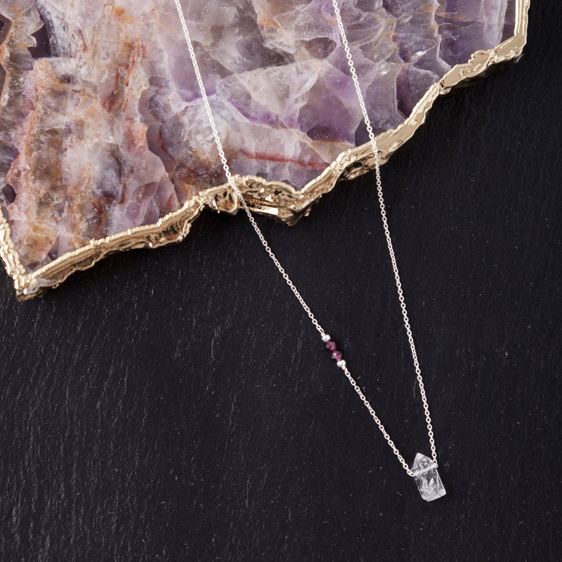 Sterling Silver Herkimer Diamond Necklace