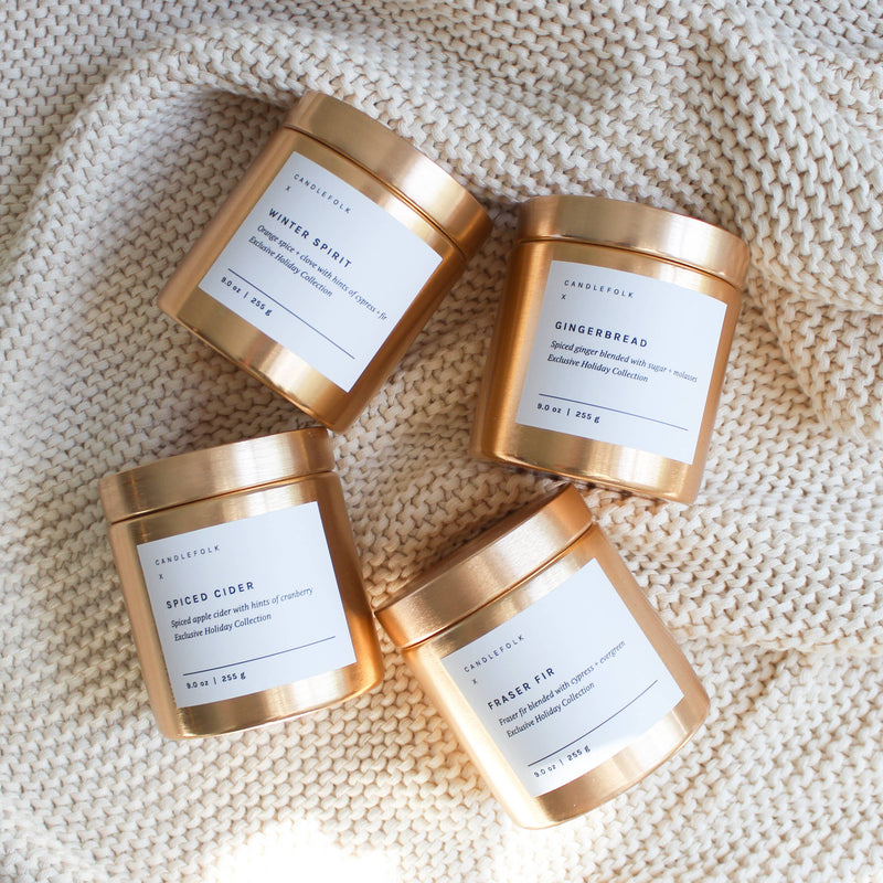 Fraser Fir Gold Candle