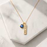 Labradorite Moon Phase Necklace