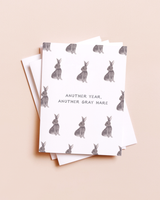 Gray Hares Greeting Card