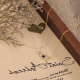 Protective Evil Eye Charm Necklace in Silver: 18K GOLD