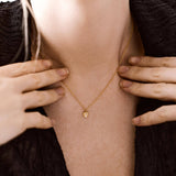 Luminous Heart Moonstone Necklace: Silver