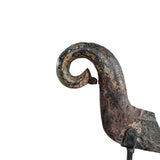 Vintage Carved Stone Peacock on Stand