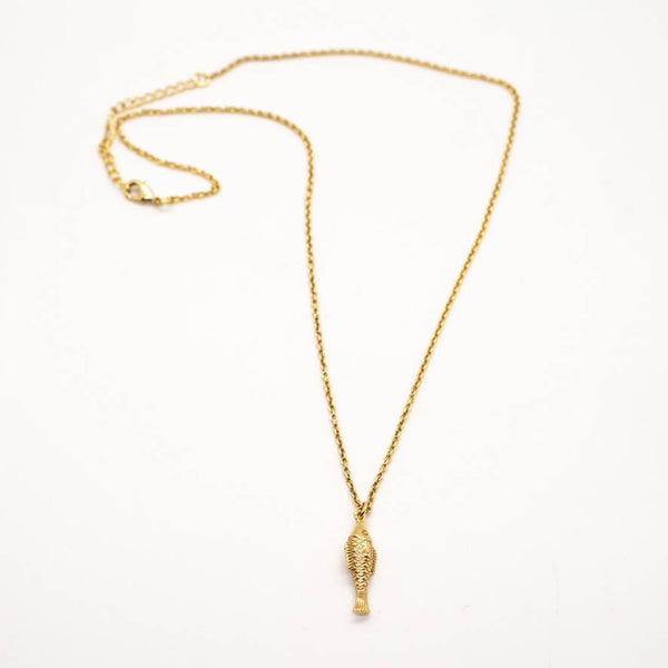 Brass Fish Necklace