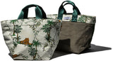 Vintage Tent Fabric with Printed Pattern Bag: Jungle