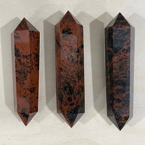 Mahogany Obsidian Double Terminated Obelisk