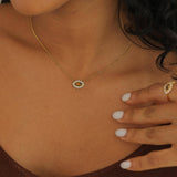 Vintage Baroque Tiger's Eye Gemstone Necklace: 18K GOLD