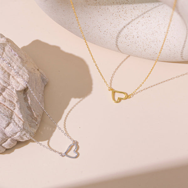 Heart Necklace Gold