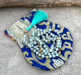 Amazonite Hand Knotted Mala, 108 Beads
