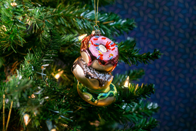 Donuts Glass Ornament