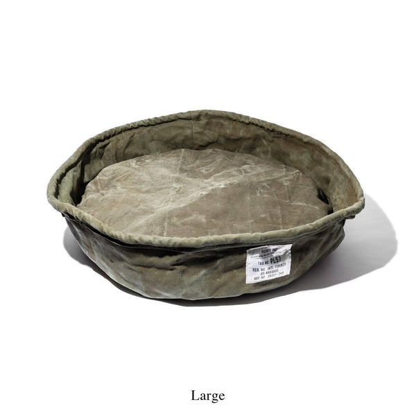 VINTAGE TENT FABRIC PET BED: Large