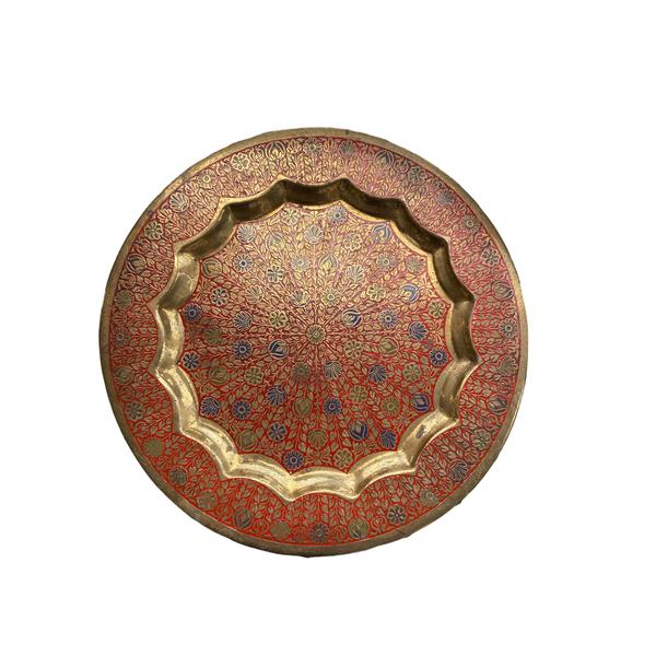 Floral Brass Plate