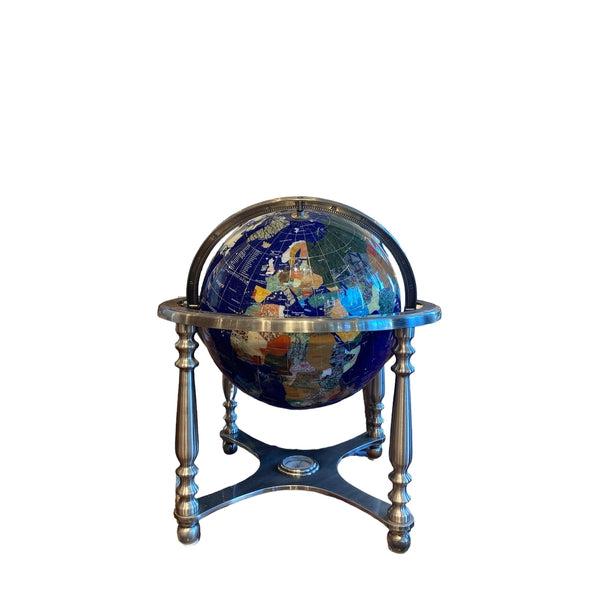13” Diameter Gemstone Globe