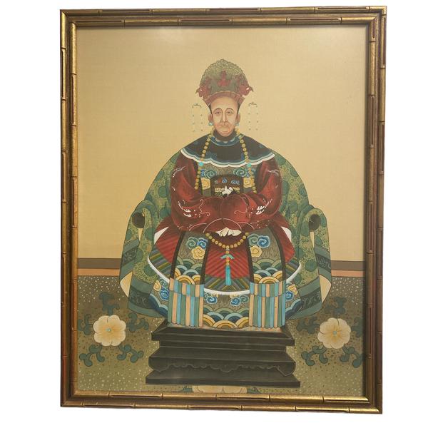 Very Fine Ancestral Portrait Red - Tibetan Plateau