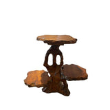 3 tiered hand-carved plant stand