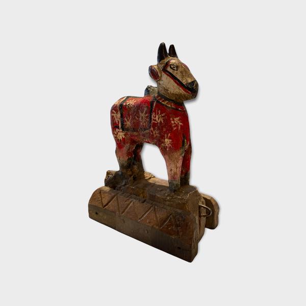 Carved Wood Holy Cow - Vintage