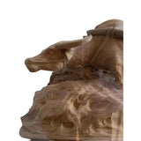 Intricate Carving - Vietnamese Farmer with Water Buffalo - in display case
