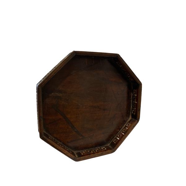 Chinese Rosewood Hexagon Tray