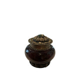 Glass/Metal Snuff Box