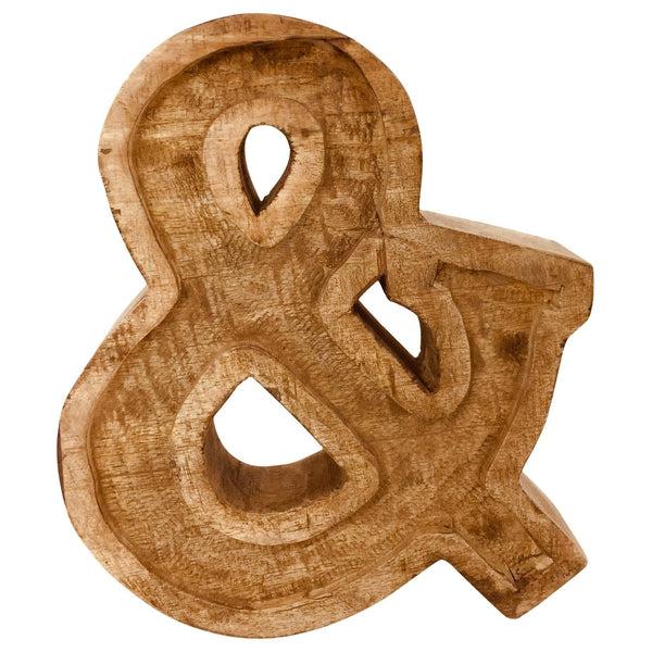 Hand Carved Wooden Embossed Letter &