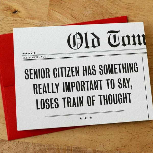 Senior Citizen Birthday Card