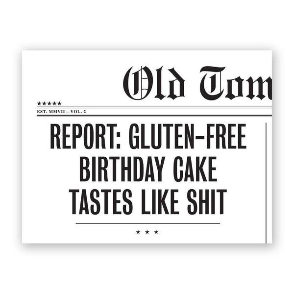 Gluten-Free Birthday Cake Card