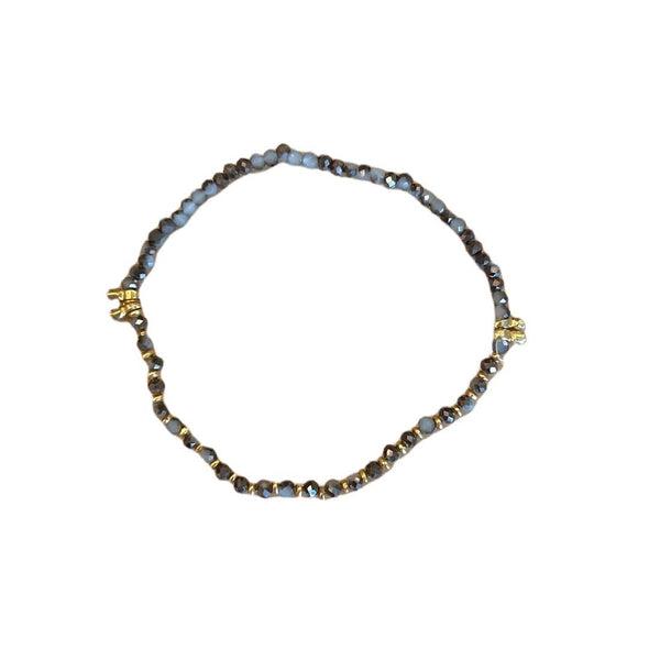 Grey Beaded Bracelet