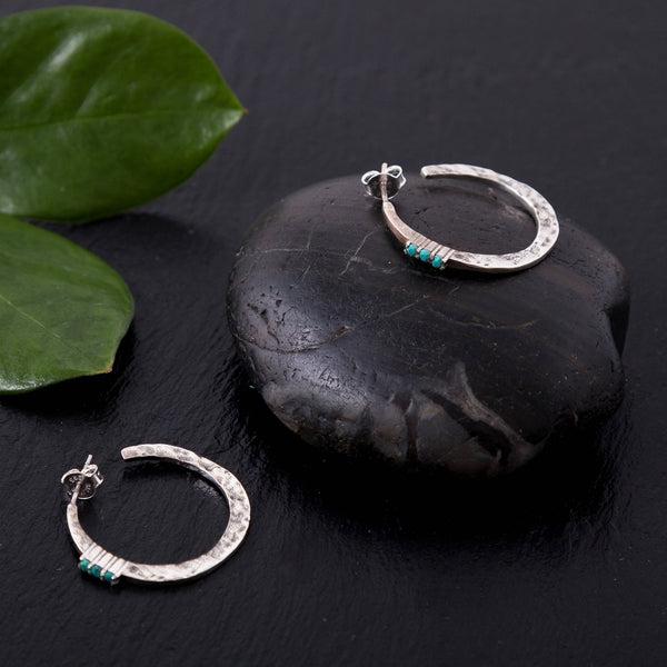 Sterling Silver Maitri Hoops