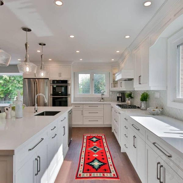 Vintage Handmade Pomegranate Kilim Rug