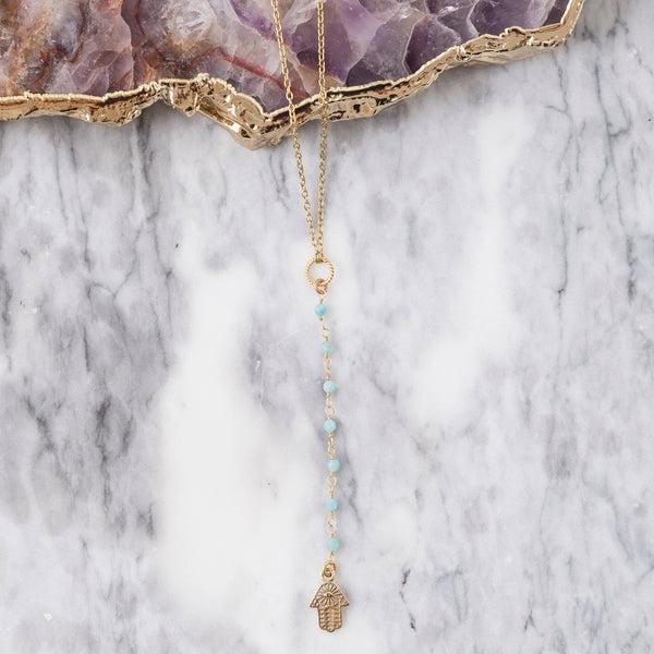 Amazonite Amulet Necklace