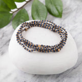 Beaded Wrap Bracelet Blue