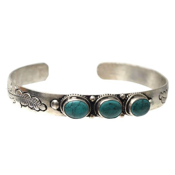 Nepali Cuff Bracelet - Turquoise