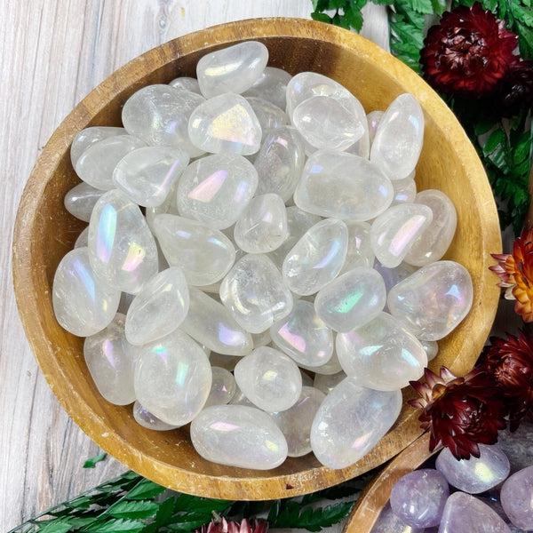 Angel Aura Quartz Tumbles