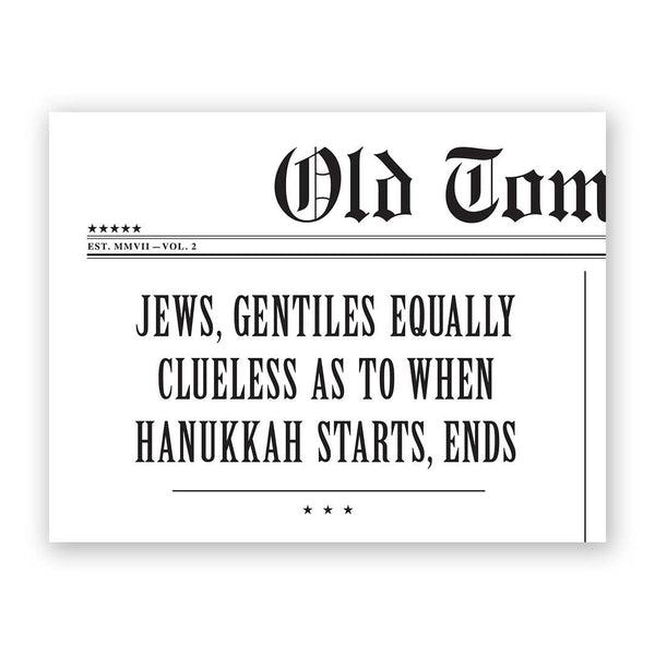 Equally Clueless Hanukkah Card