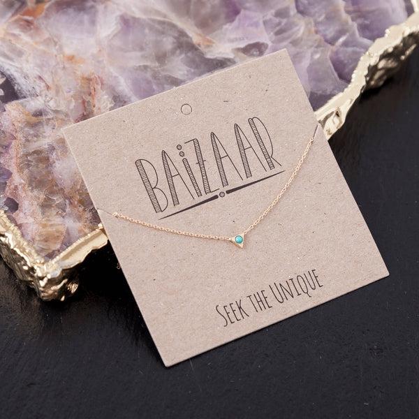 Gold Plated Droplet Necklace