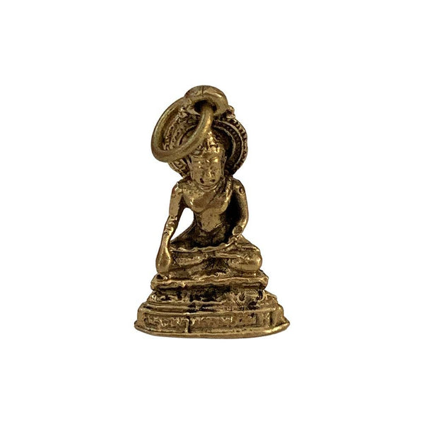 Sitting Buddha - Miniature Brass Figurine