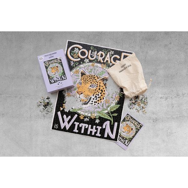 Courage Is Within Puzzle - Leopard