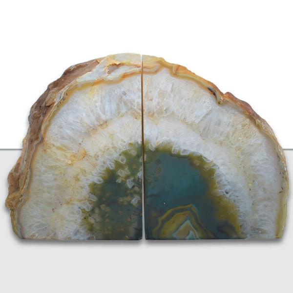Medium Agate Bookends - Premium Natural Stone Trim