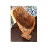 Hand Carved Olive Wood Standing Bowl (16" Tall)