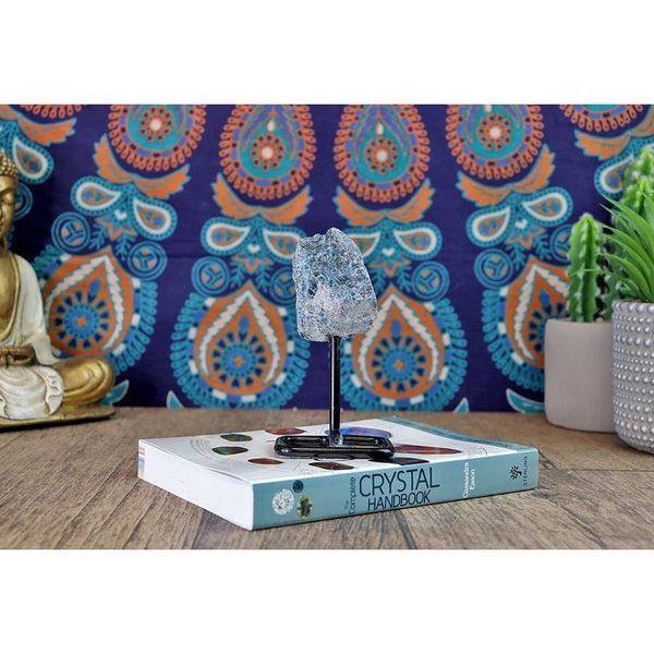 Small Apatite on Metal Stand | Crystal Décor | Apatite Décor